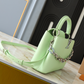 LEM513 New arrive fashion black white green deep-blue yellow bag for woman hands bag beautiful gift to choose gift 2 size