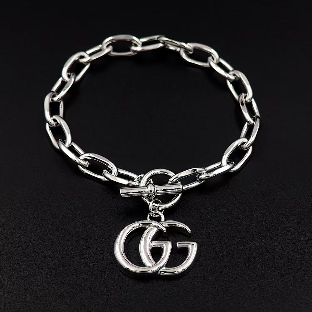 GEM149 Silver and Gold Color New Arrive Fashion Design  Bracelet Charm for Women Jewelry