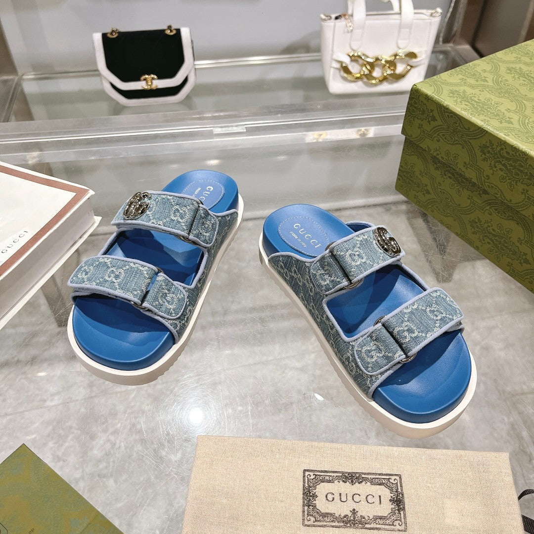 GEM126 Wholesale Outdoor Women Shoes Famous Designer Brand Female Sandals Fashion Slipper for Lady