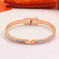 HEM80 New arrive Fashion  Stainless Steel Shell bracelet gold silver color bracelet bangle Bague Femme for woman gift
