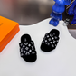 LEM579 Designer women slippers black white bown grey color sandals shoes for women high quality
