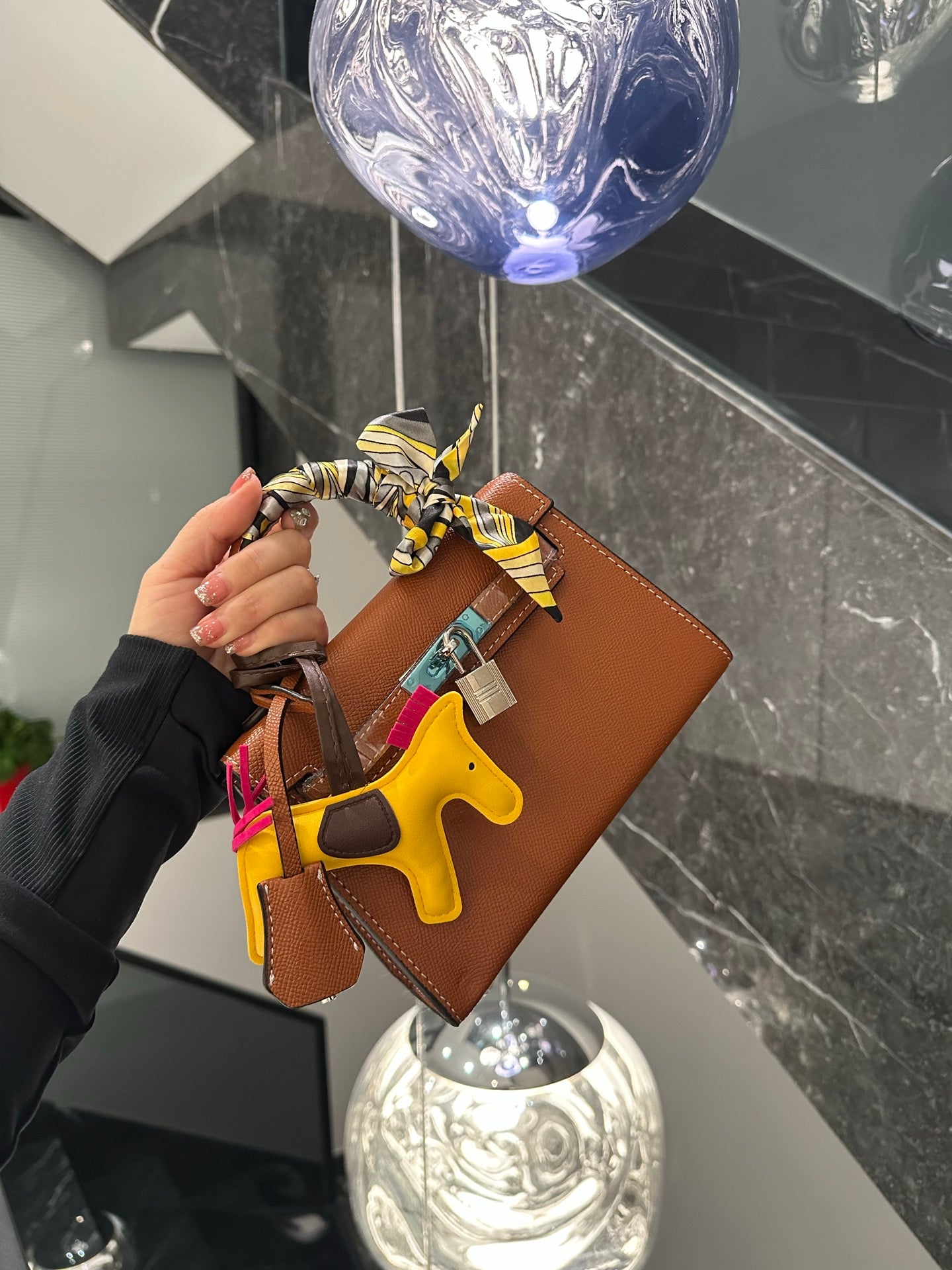 HEM95  designer Shoulder Bags New Handheld Solid Color High Quality Womens Bag Genuine Leather Crossbody Stewardess 20CM