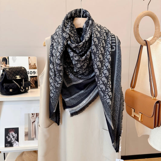 DEM234 Classic Luxury Designer scarf  cashmere fringe Designer scarf Scarf shawl blanket Winter for women and men 140*140cm