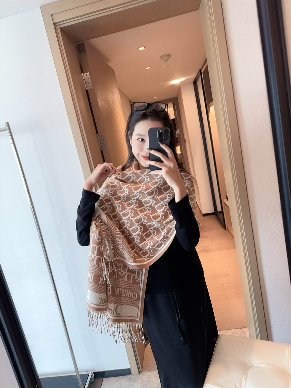 DEM234 Scarf Designer Classic Plaid Women Man Designer Scarf 100% Cashmere Scarves For Winter Warm Womens and mens Long Wrs