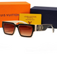 LEM448 Designer sunglasses luxury Spicy girl style sunglasses for women Sexy trend men gift glasses Beach shading UV protection polarized glasses with box