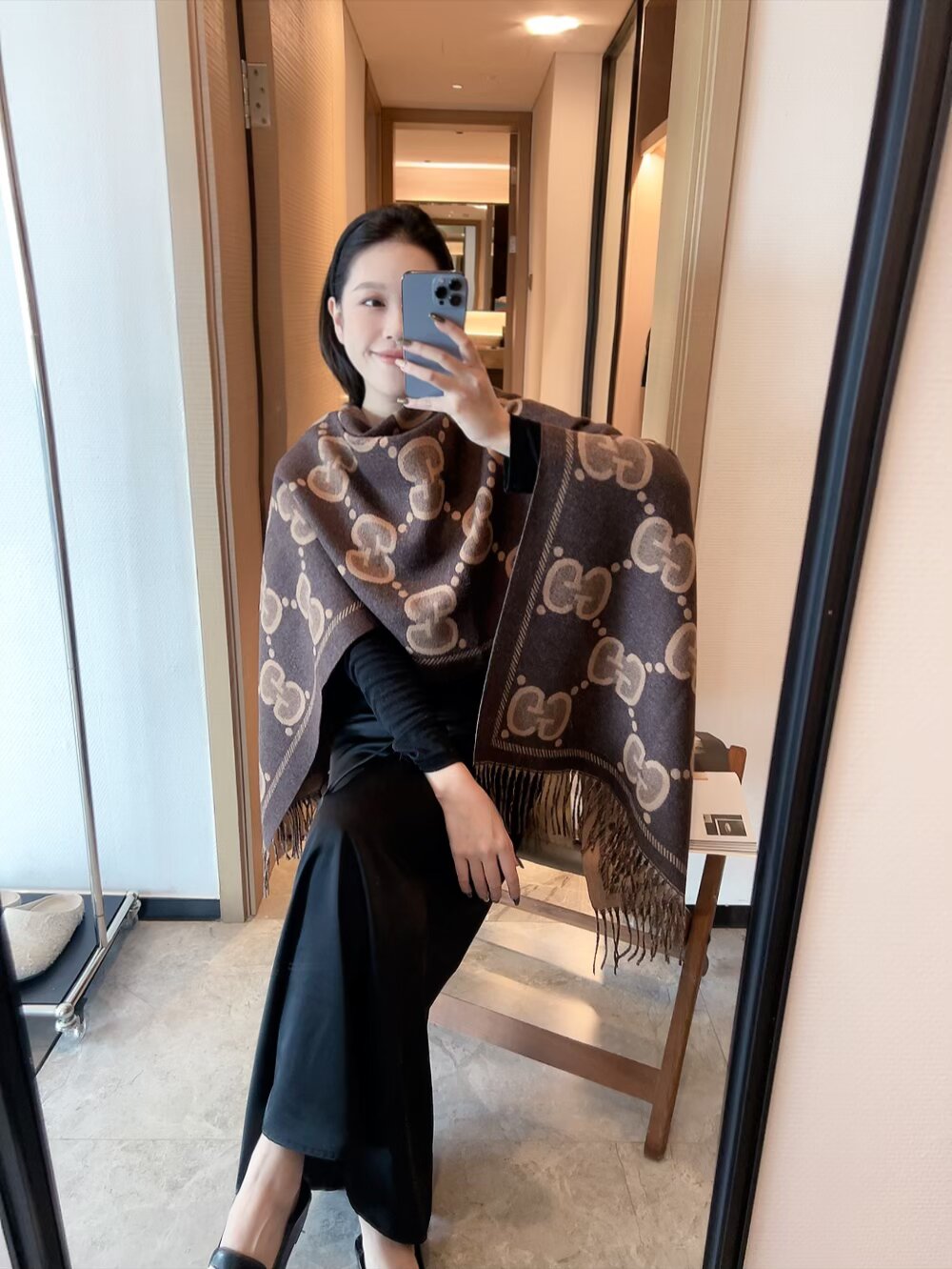 GEM114 Cashmere knitted scarf Women Man Designer Scarf fashion brand Cashmere Scarves For Winter Womens and mens Long Wraps Size  60*200cm