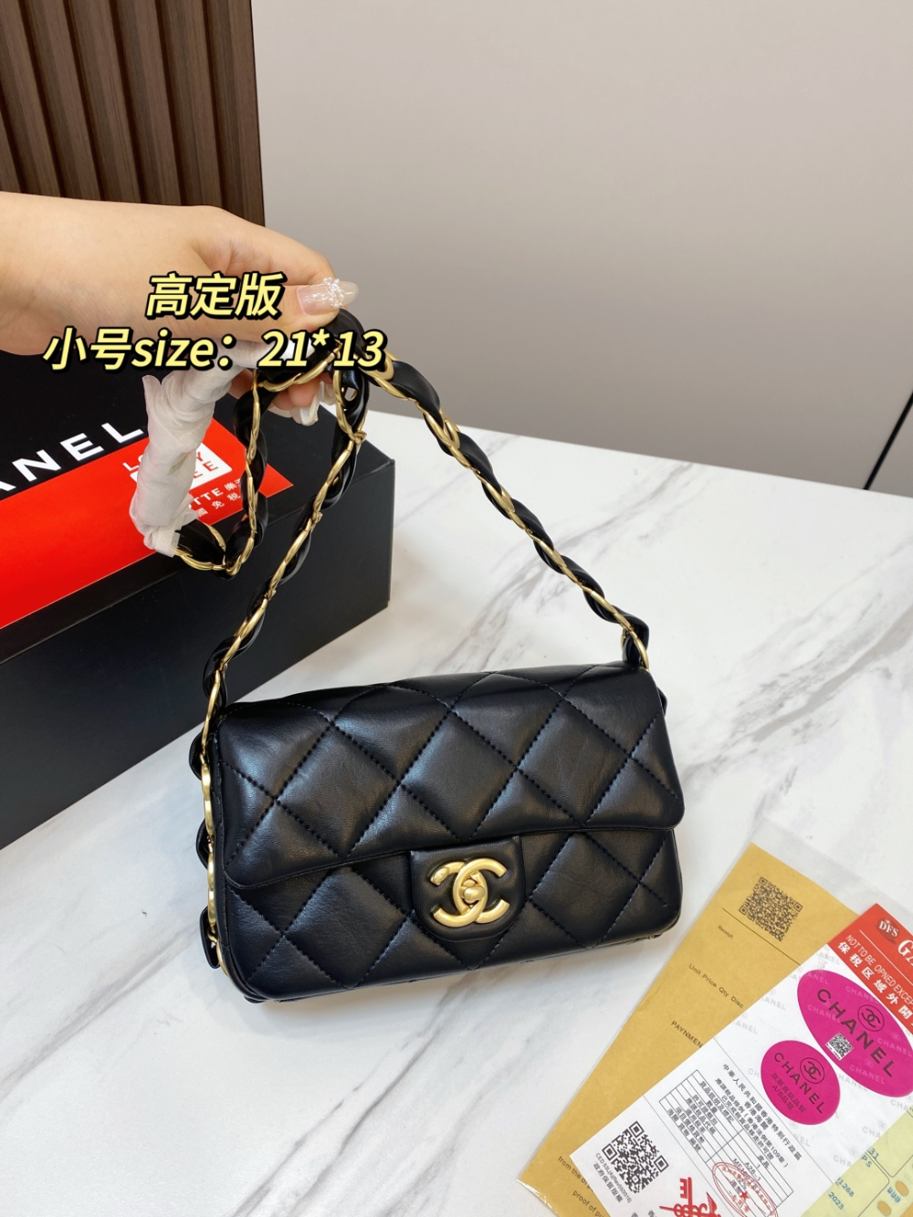 CEM391 New arrive fashion black white red color bag for woman beautiful gift to choose 2 size