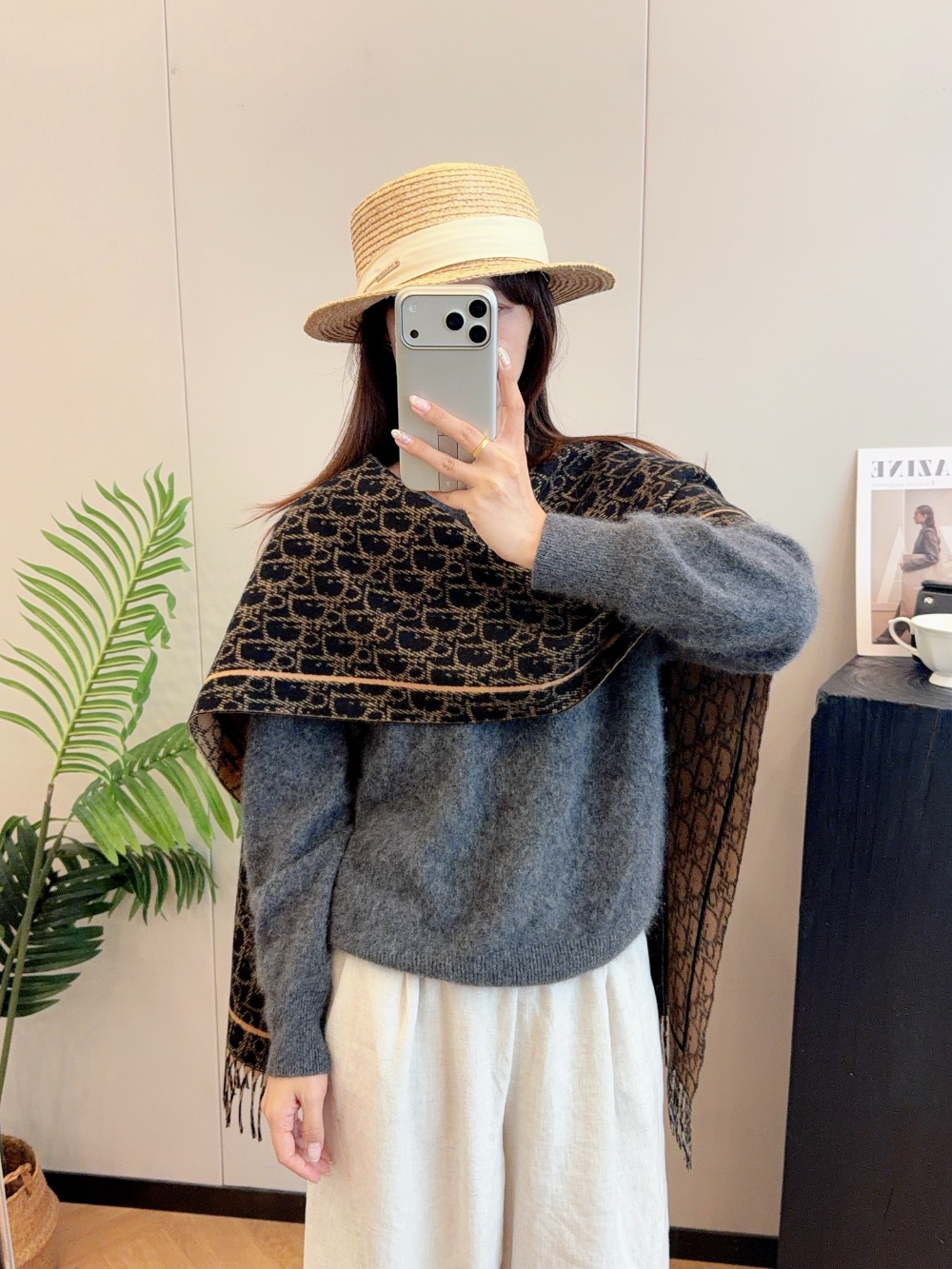 DEM331 new arrive  Hot sale black grey color fashion beautiful  scarf  for woman gift  to choose size 180*45cm