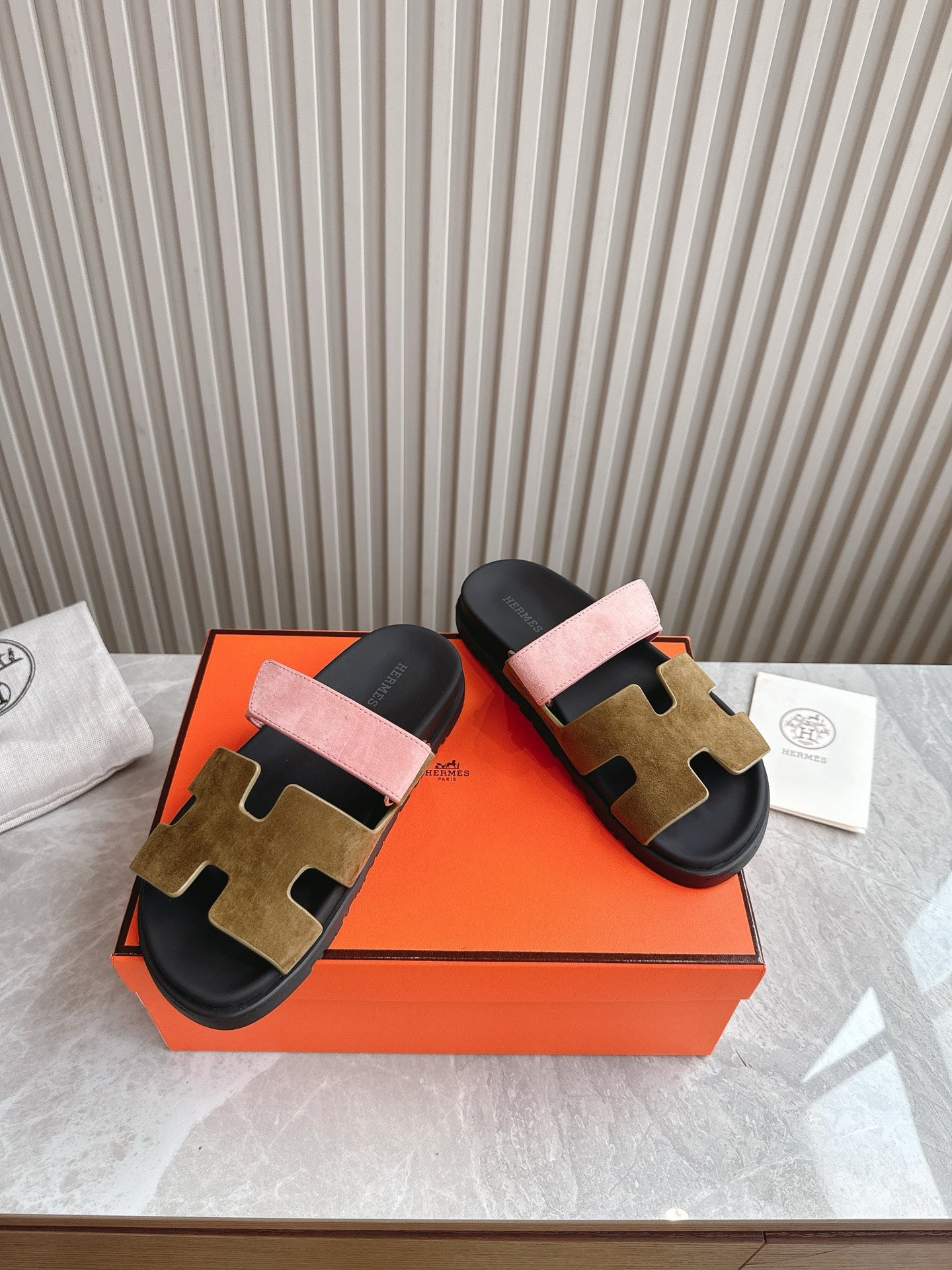 HEM101 Designer women Slippers sandals shoes for women mix color shoes high quality size 35 to 42