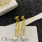 DEM243 New Arrive Fashion  Hot Sale  with Diamond Long Pearl Earring  for Woman Jewelry To Choose