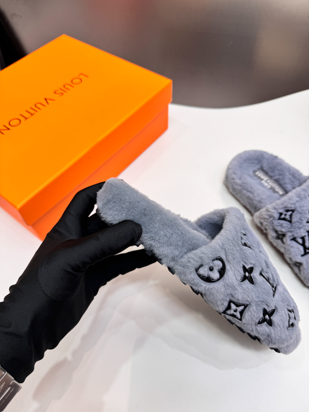 LEM579 Designer women slippers black white bown grey color sandals shoes for women high quality
