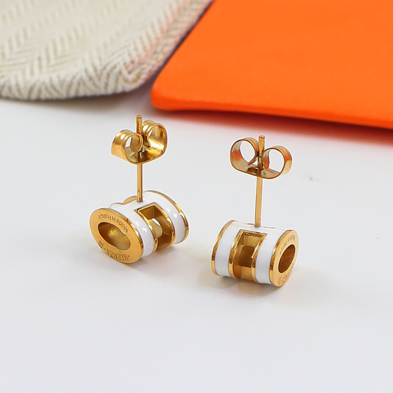 HEM143 New arrive fashion black white color earring  for woman jewelry beautiful jewelry no with box