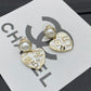 CEM209  New Arrive Fashion  Hot Sale  with Diamond Heart Earring  for Woman Jewelry To Choose
