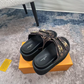 LEM500 New arrive fashion black brown shose for woman beautiful Slippers gift to choose