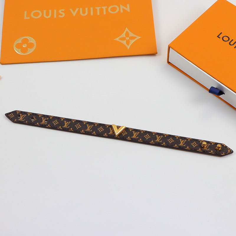 LEM306  New arrive Fashion  Pattern belt titanium steel bracelet couple accessories for woman