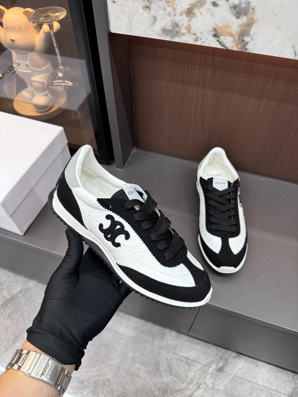 CLEM43 fashion 2 color  shose for woman black grey brown color  beautiful gift to choose