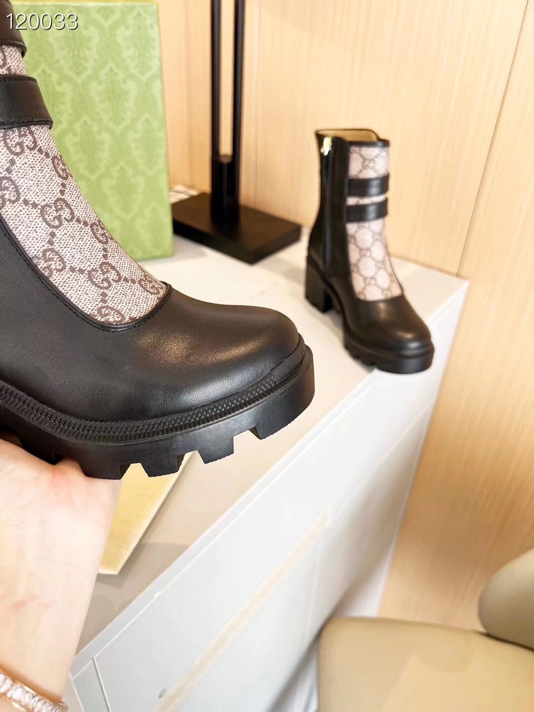 GEM107 Womens Ankle Boots 2025 Thick Bottom Platform Woman Shoes Zipper Fashion Female Luxury Designer Boot Casual Ladies MartinBoots combat Boots