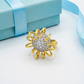 TEM52 Fashionable gold gemstone design exquisite ring women's jewelry the best choice for gift giving 6# 7# 8# 9#