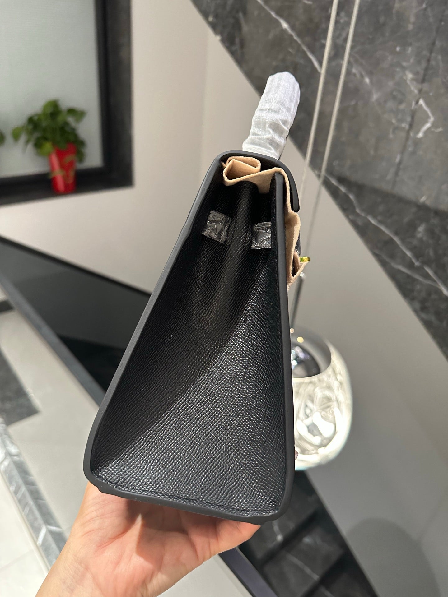 HEM96 designer Shoulder Bags New Handheld Solid Color High Quality Womens Bag Genuine Leather Crossbody Stewardess 25CM 28CM