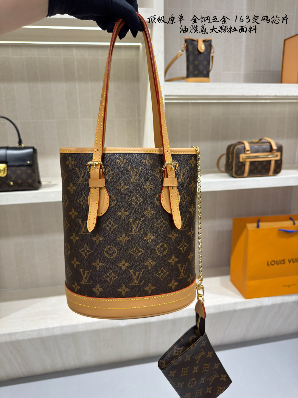 LEM542 New arrive fashion brown color bag for woman beautiful gift to choose 23*26cm