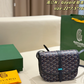 GOEM05 New trendy classic full-print crossbody bag with vintage saddle design - an elegant commuter bag that is versatile and suitable for all occasions for women 22*7.5*16cm