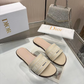 DEM345 Designer women Slippers red blue color sandals shoes for women high quality size 35 to 43