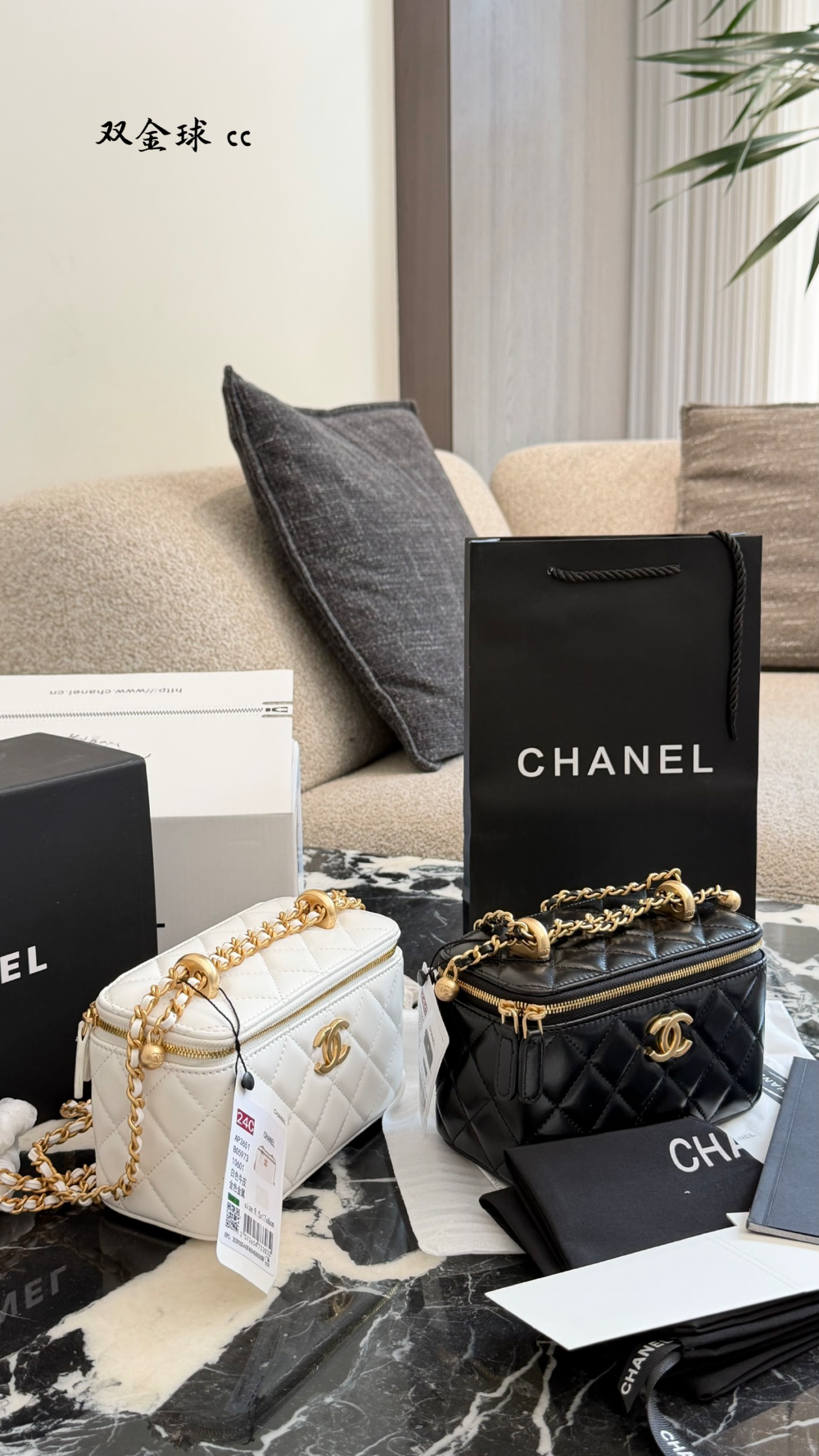 CEM386 New arrive fashion black white color bag for woman beautiful gift to choose