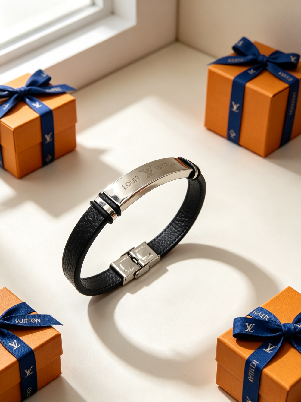 LEM567 New trendy three-dimensional metal letter bracelet a pair of ladies' accessories for couples