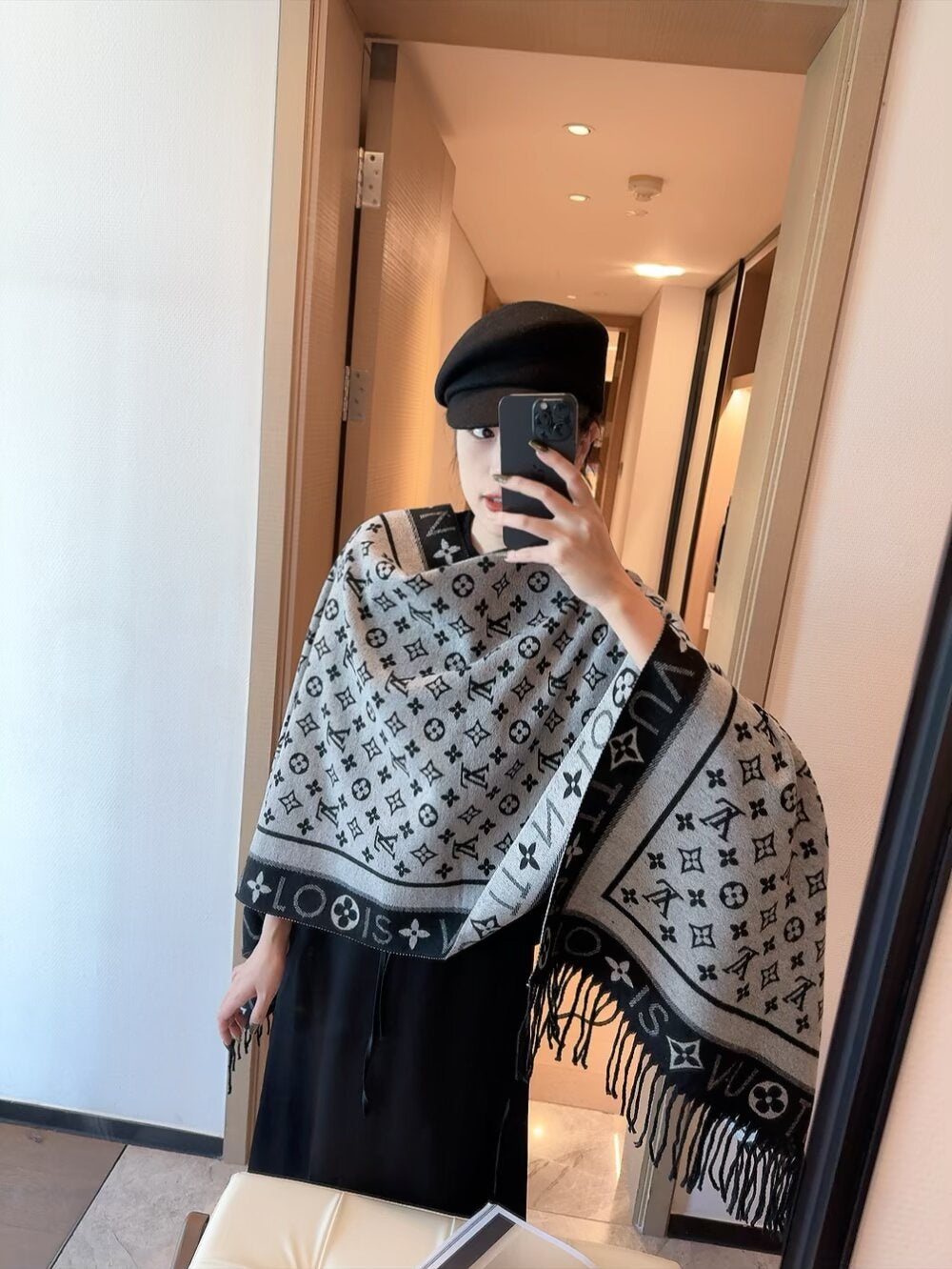 LEM285 New top Women Man Designer Scarf fashion brand 100% Cashmere Scarves For Winter Womens and mens Long Wraps Size 196*65CM gift