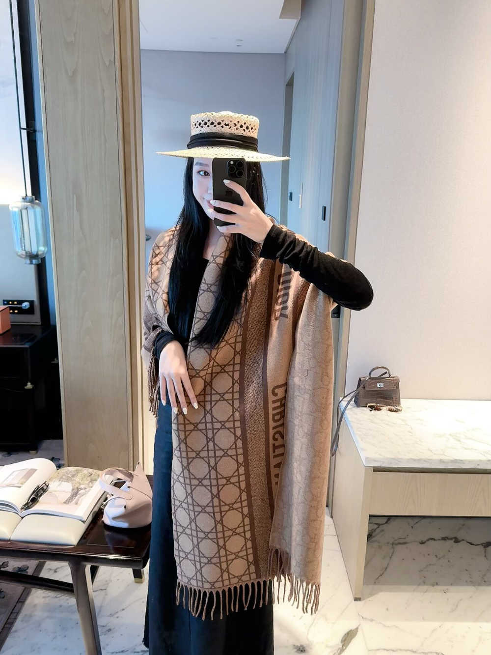 DEM340 new arrive  Hot sale black pink color fashion beautiful  scarf  for woman gift  to choose size 180*60cm