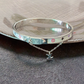 LEM399 New Fashion Open Flower Silver Color Bracelet Metal Letter Wristband Bracelet Couple Accessories for Woman