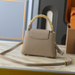LEM460 New trendy lychee-pattern handbag Luxurious diamond-handle bag for daily use with a single shoulder strap design 21 x 13.6 x 8cm