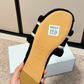DEM343 Designer women Slippers black grey color sandals shoes for women high quality size 35 to 41