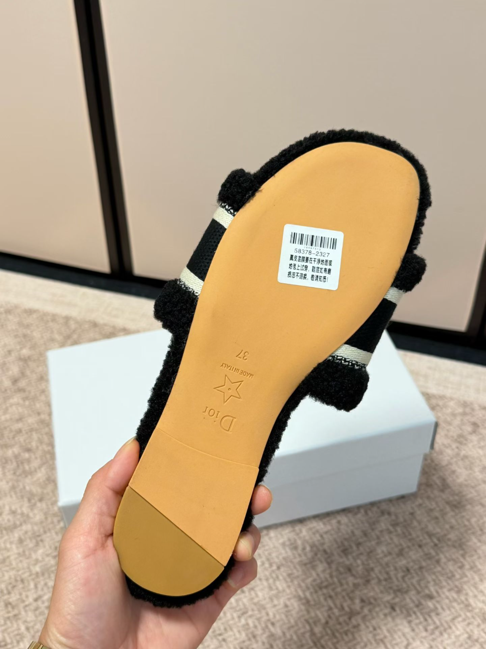 DEM343 Designer women Slippers black grey color sandals shoes for women high quality size 35 to 41