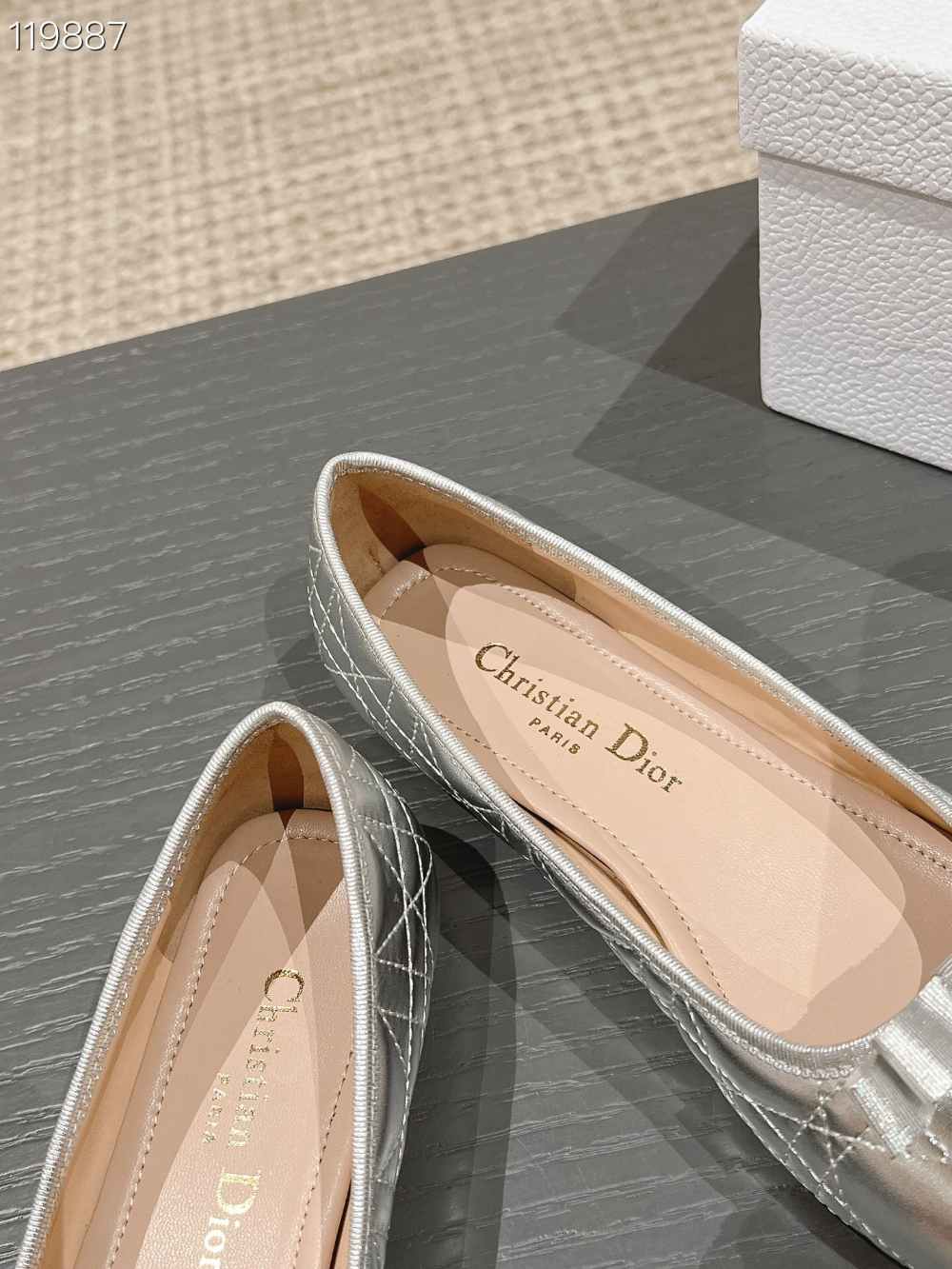 DEM346 Designer women's shoes women's flat shoes silver colors high quality sizes 35 to 42