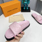 LEM379 Designer Shoes women Sandals for women pink white black color shoes high quality size 35 to 42