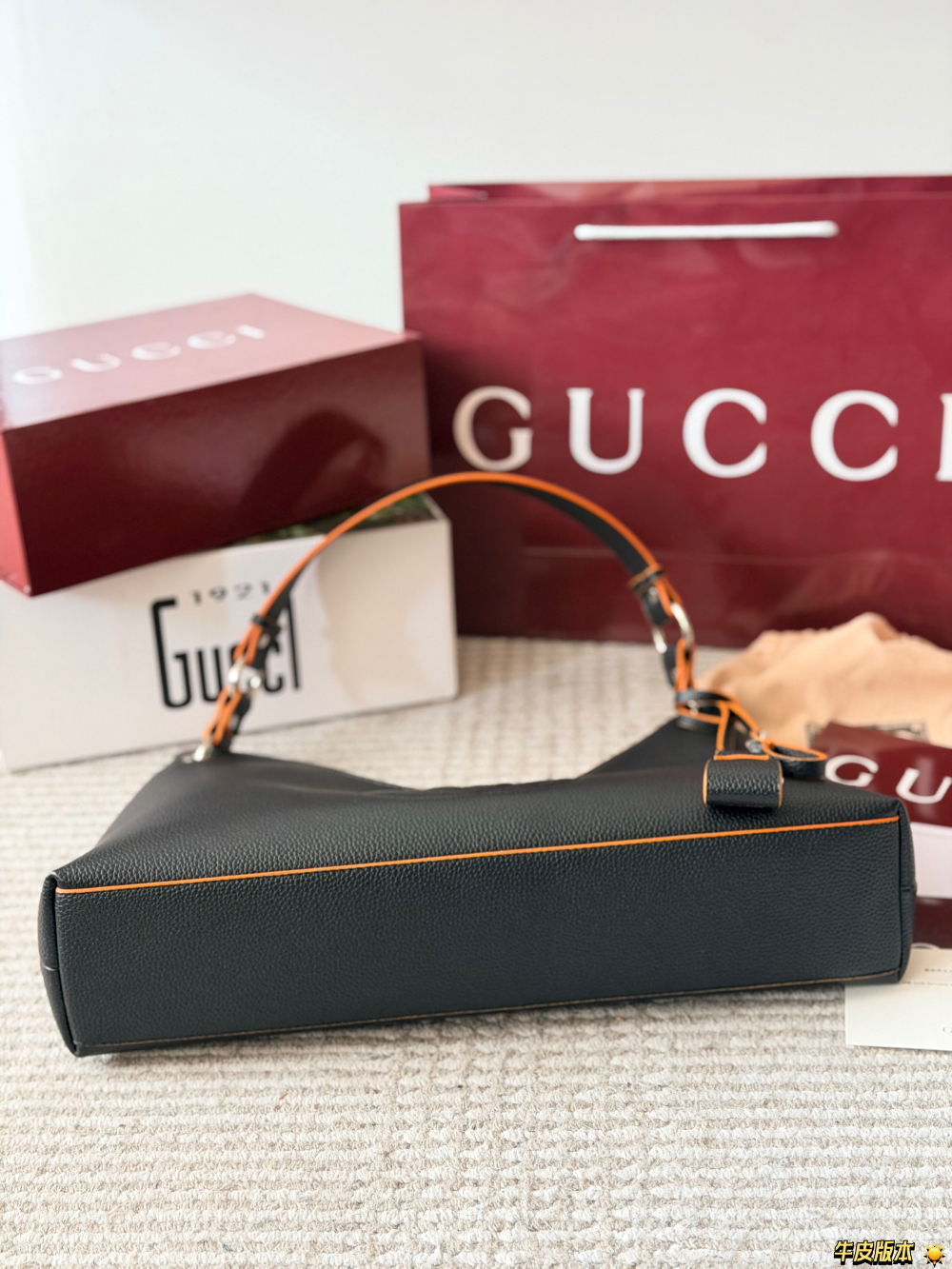 GEM276  New arrive fashion black brown red orange khaki bag for woman hands bag beautiful gift to choose gift 42x19cm
