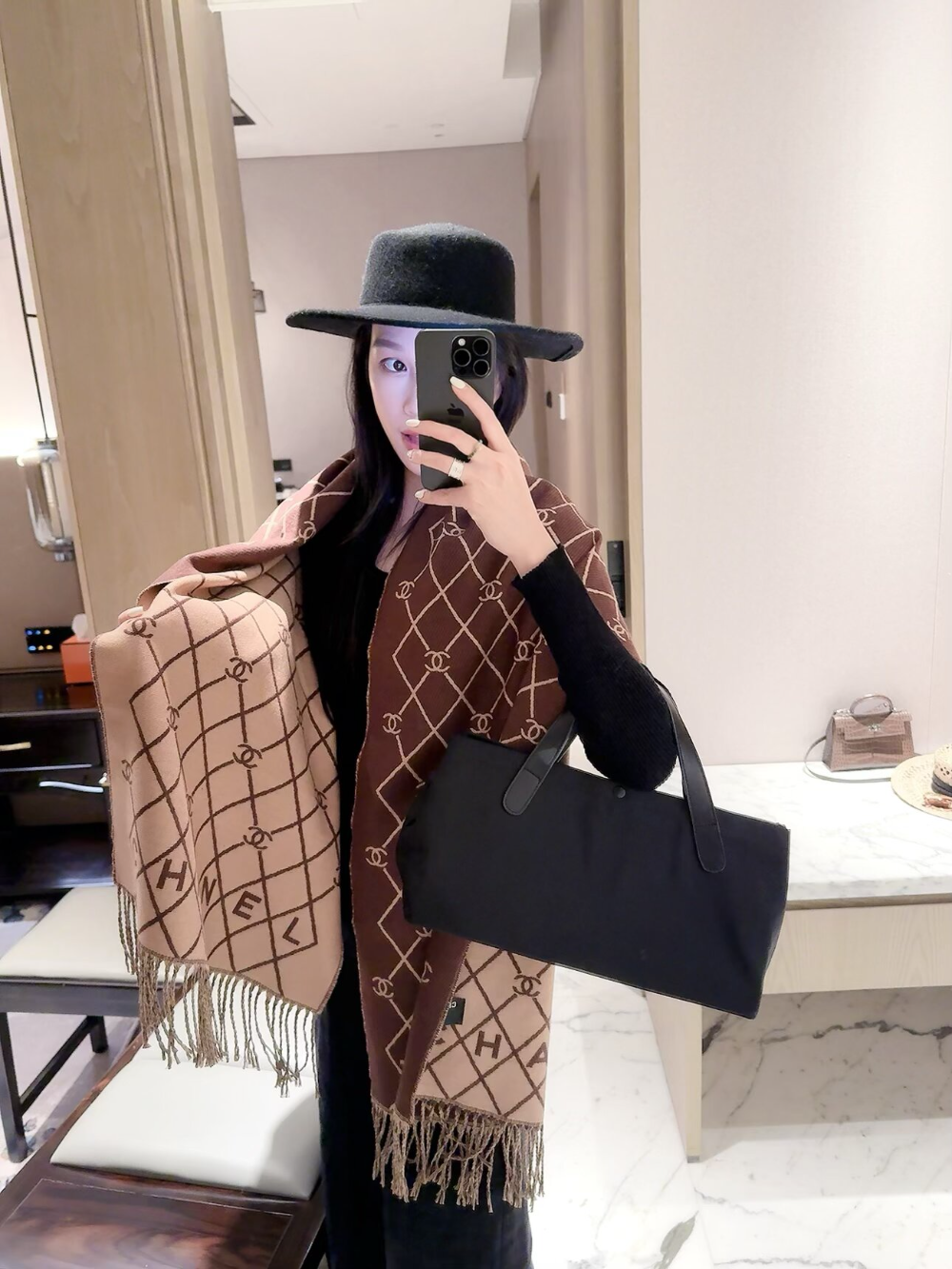 CEM362 new arrive  Hot sale black pink brown color fashion beautiful  scarf  for woman gift  to choose size 44.6x168cm