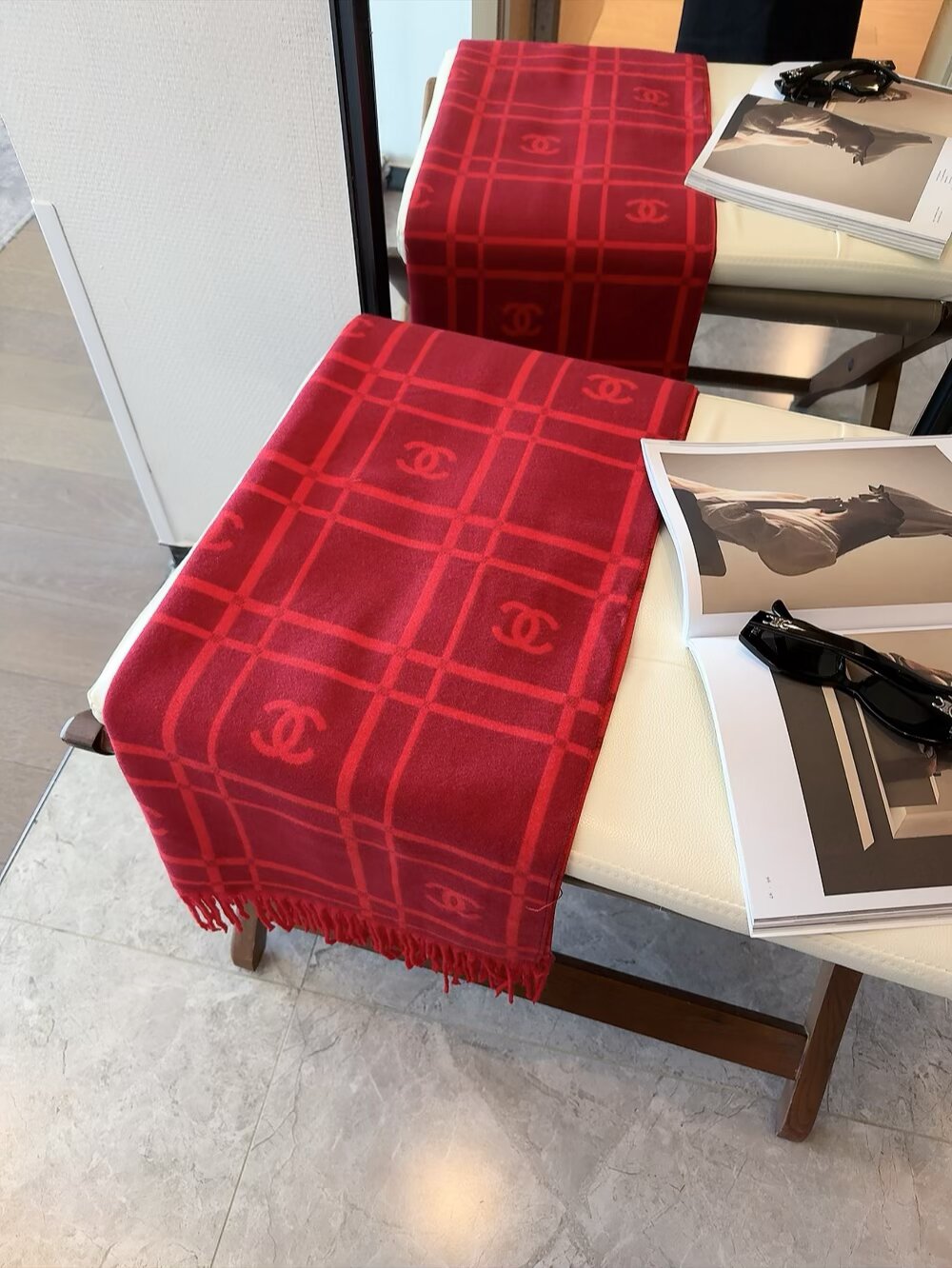 CEM177 Designer Scarf Silk wool viscose fiber Cotton Blend Women Fashion Silks Scarf Designers Scarves luxury Silk color-blocking fringed edges