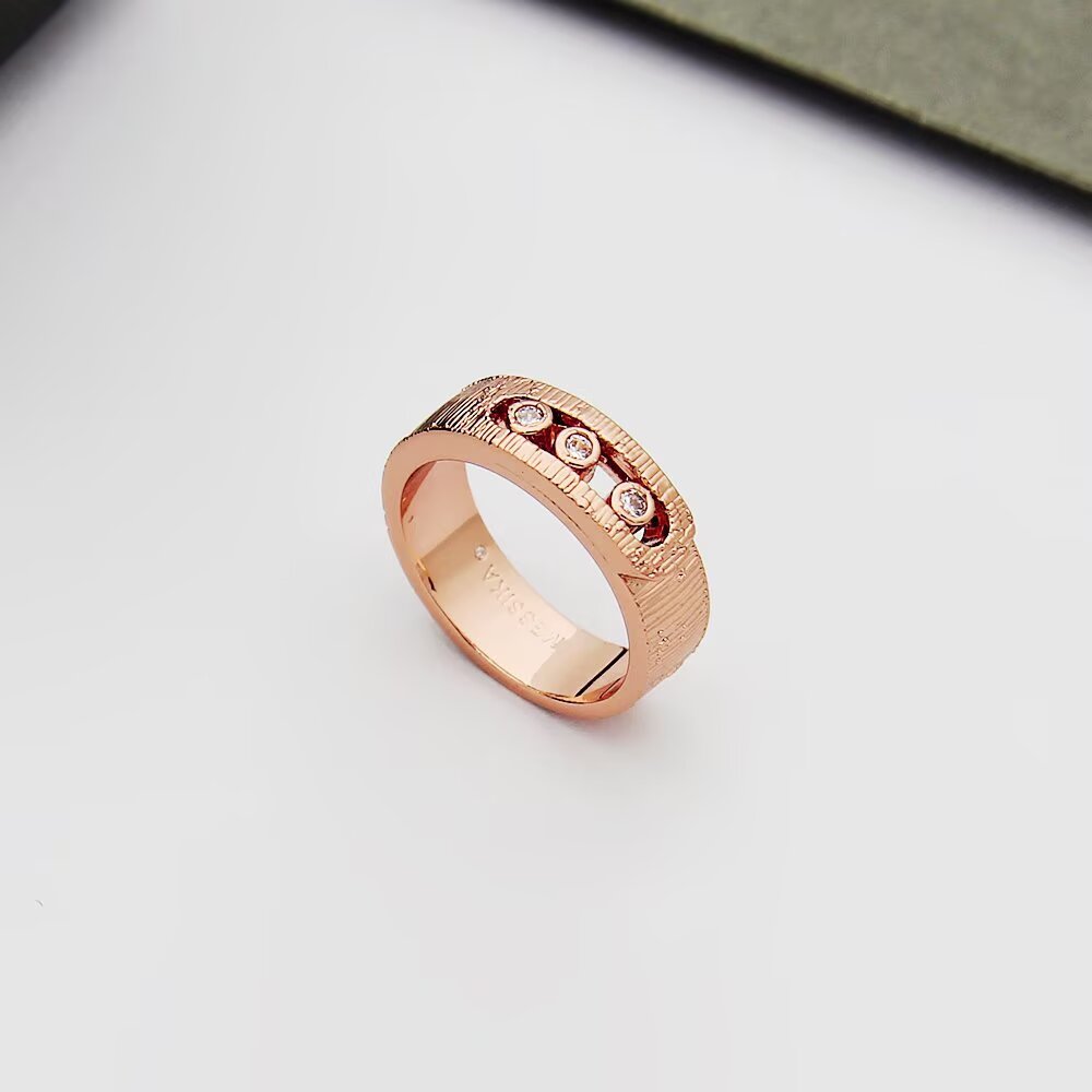 MEM13 luxury designer Love Ring Titanium Steel Classic gold ring Jewellery Men and Women Couples Wedding Ring Valentine's Day Gift