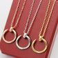 CEM190 Hot Sale New Arrive Fashion Nail Love Necklace for Woman  men Jewelry Gift To  about 45cm Long