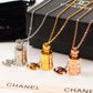 CEM200 New Arrive  Fashion Design Bottle Necklace Charm for Women 18k Gold  Jewelry