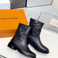LEM498 Womens Ankle Boots 2026 Thick Bottom Platform Woman Shoes Zipper Fashion Female Luxury Designer Boot Casual Ladies MartinBoots combat Boots
