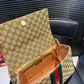 GEM163 The new fashionable khaki ladies' handbag a high-quality gift option is an ideal choice for giving as a present 32* 25 cm