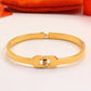 HEM80 New arrive Fashion  Stainless Steel Shell bracelet gold silver color bracelet bangle Bague Femme for woman gift