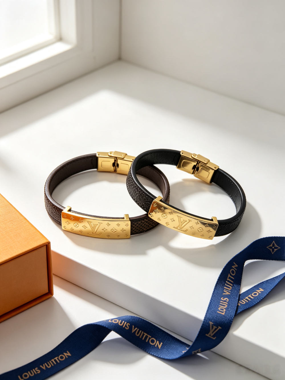 LEM563 New trendy three-dimensional metal letter bracelet a pair of ladies' accessories for couples