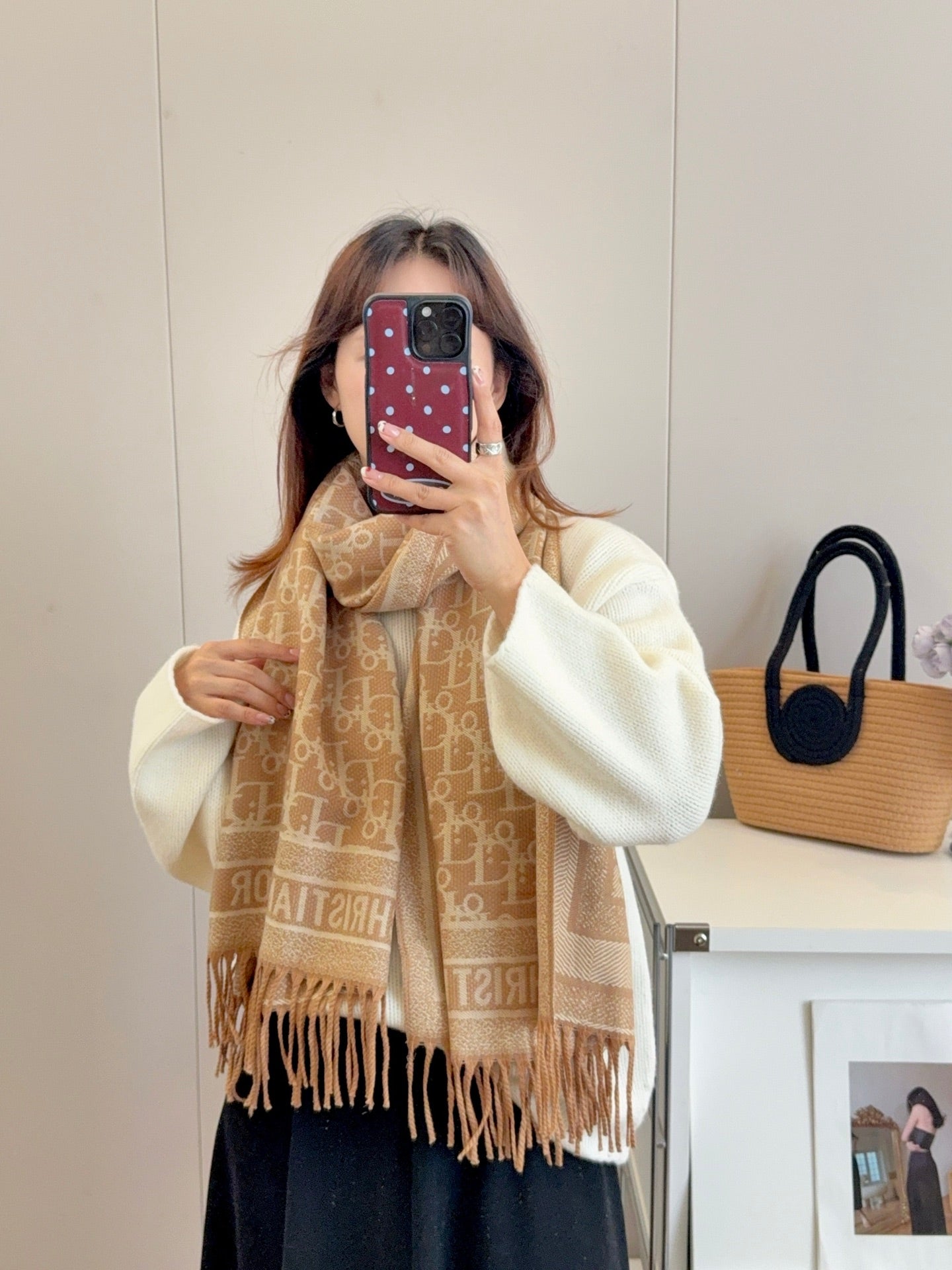 DEM231 Classic Luxury Designer scarf cashmere fringe Designer scarf Scarf shawl blanket Winter for women and men Size 65*180cm