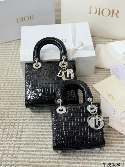 DEM348 New arrive fashion black green coral pink white grey color bag for woman beautiful gift to choose 2 size