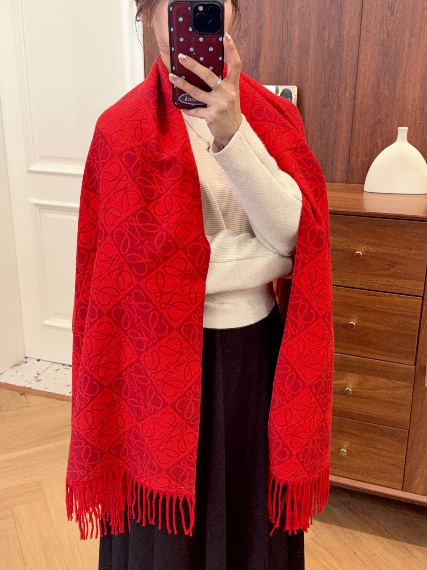 WEM01 luxury Designer Cashmere Scarf Winter Women Long Scarf Quality Headband Fashion Men brand Scarves Classic Printed Check Big Plaid Shawls Soft comfortable gift 65*180CM