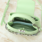 LEM513 New arrive fashion black white green deep-blue yellow bag for woman hands bag beautiful gift to choose gift 2 size